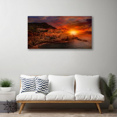 Fotografija na canvas platnu Pejzaž grada mora