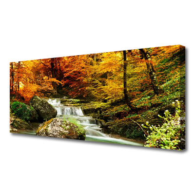 Fotografija na canvas platnu Vodopad šumske prirode