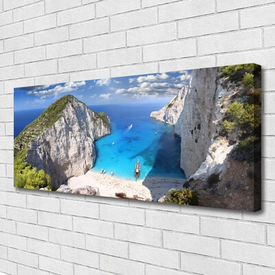 Foto slika na platnu Bay Mountain Beach Landscape