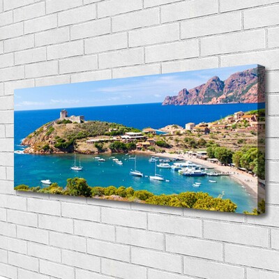 Slika canvas Bay Mountain Beach Landscape