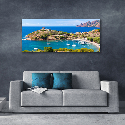 Slika canvas Bay Mountain Beach Landscape