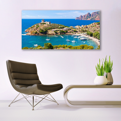 Slika canvas Bay Mountain Beach Landscape