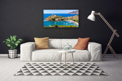 Slika canvas Bay Mountain Beach Landscape