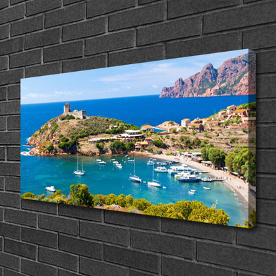 Slika canvas Bay Mountain Beach Landscape