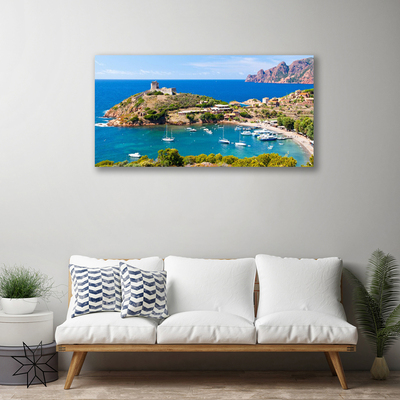 Slika canvas Bay Mountain Beach Landscape