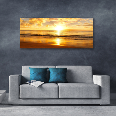 Foto slika na platnu Krajolik morskog sunca