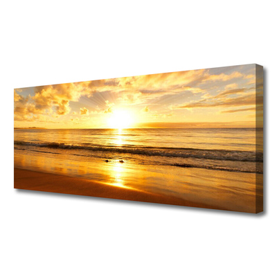 Foto slika na platnu Krajolik morskog sunca