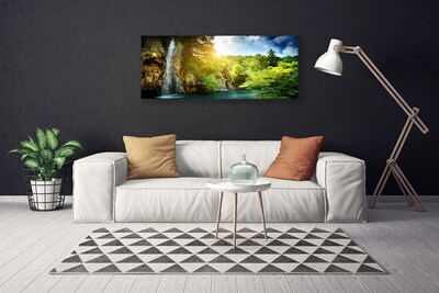 Slika canvas Vodopad Trees Landscape