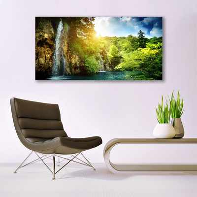 Slika canvas Vodopad Trees Landscape