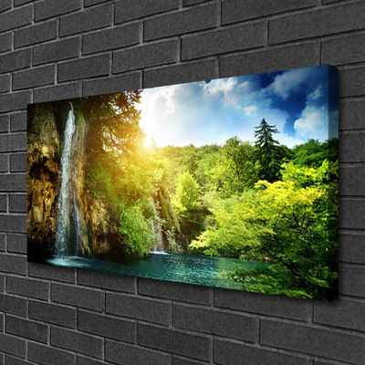 Slika canvas Vodopad Trees Landscape