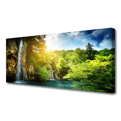 Slika canvas Vodopad Trees Landscape