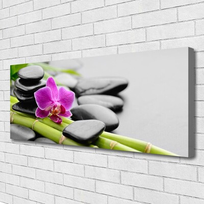 Fotografija na canvas platnu bambus Flower Stones Art