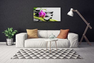 Fotografija na canvas platnu bambus Flower Stones Art