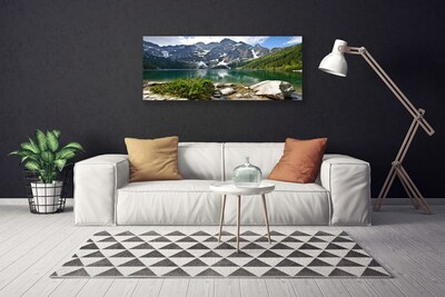 Slika canvas Jezerski planinski krajolik