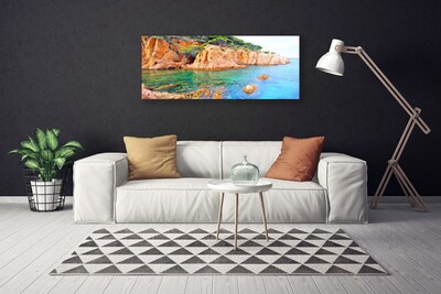 Fotografija na canvas platnu Rocks Sea Landscape