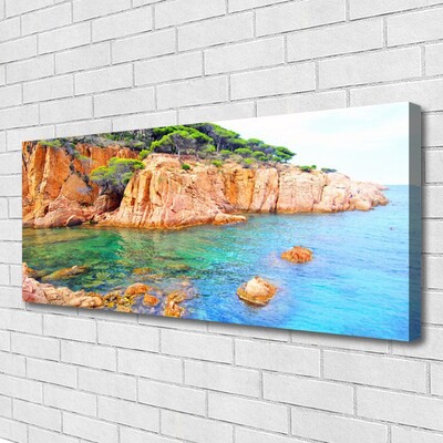 Fotografija na canvas platnu Rocks Sea Landscape