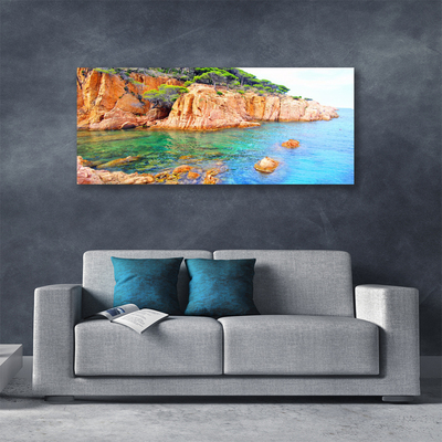 Fotografija na canvas platnu Rocks Sea Landscape