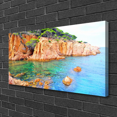 Fotografija na canvas platnu Rocks Sea Landscape