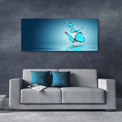 Slika canvas Blue Butterflies Water Art