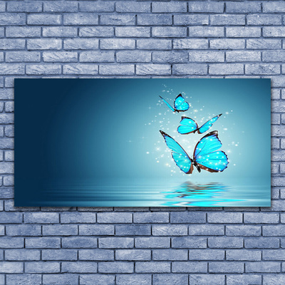 Slika canvas Blue Butterflies Water Art