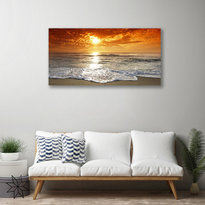 Slika na platnu Krajolik morskog sunca