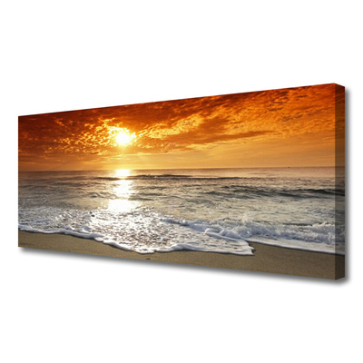 Slika na platnu Krajolik morskog sunca