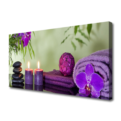 Fotografija na canvas platnu Stones Candles Art