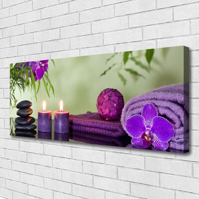 Fotografija na canvas platnu Stones Candles Art