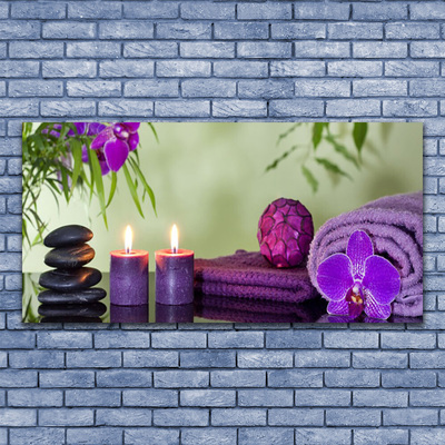 Fotografija na canvas platnu Stones Candles Art