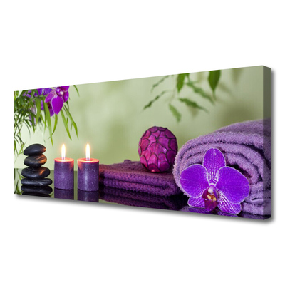 Fotografija na canvas platnu Stones Candles Art