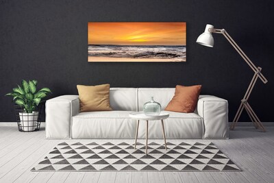 Foto slika na platnu Sea Sun Waves Landscape