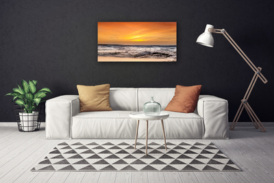 Foto slika na platnu Sea Sun Waves Landscape