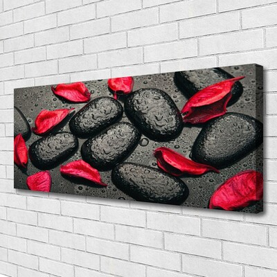 Foto slika na platnu Petals Stones Art