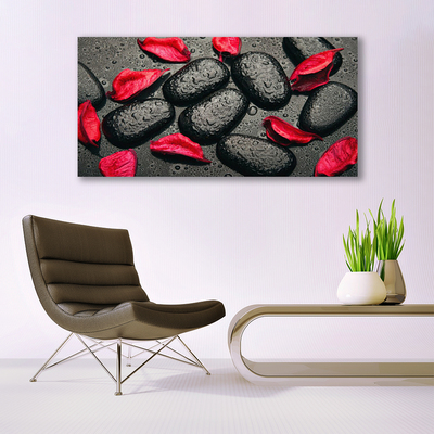 Foto slika na platnu Petals Stones Art