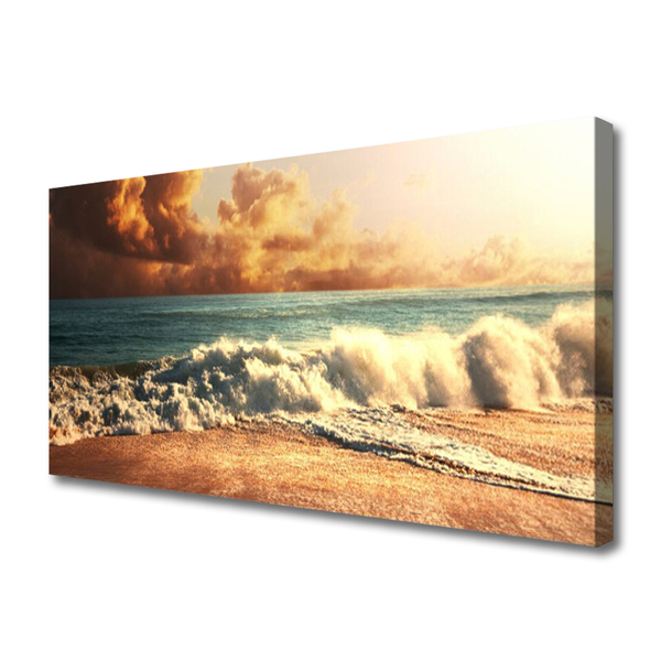 Foto slika na platnu Ocean Beach Waves Landscape