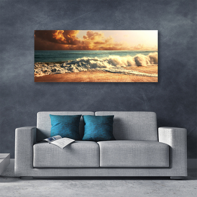 Foto slika na platnu Ocean Beach Waves Landscape