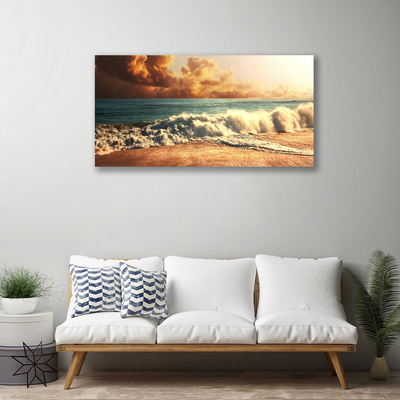 Foto slika na platnu Ocean Beach Waves Landscape