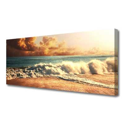 Foto slika na platnu Ocean Beach Waves Landscape