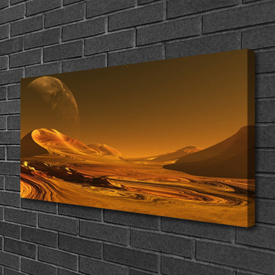 Slika na platnu Pustinjski svemirski krajolik