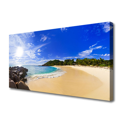 Foto slika na platnu Sunce More Beach Landscape