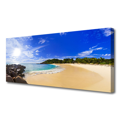 Foto slika na platnu Sunce More Beach Landscape