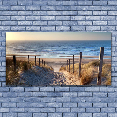 Fotografija na canvas platnu Pejzaž staze uz plažu
