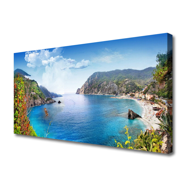 Slika canvas Bay Mountain Sea Landscape