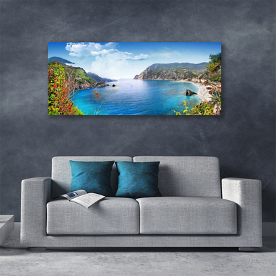 Slika canvas Bay Mountain Sea Landscape