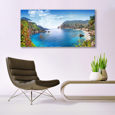 Slika canvas Bay Mountain Sea Landscape