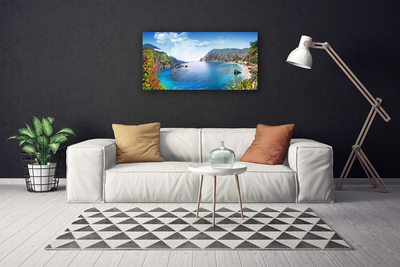 Slika canvas Bay Mountain Sea Landscape