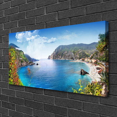 Slika canvas Bay Mountain Sea Landscape