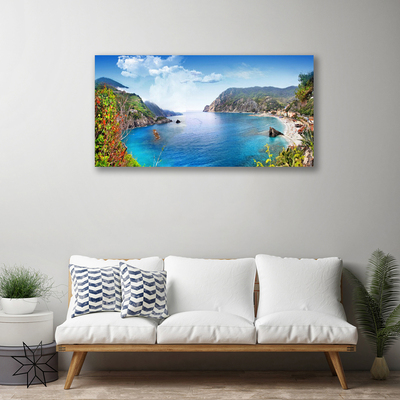 Slika canvas Bay Mountain Sea Landscape