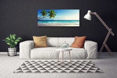 Slika canvas Sea Beach Palm Tree Landscape