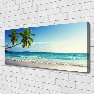 Slika canvas Sea Beach Palm Tree Landscape